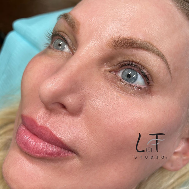 Powder Brows, Eyeliner, and Lip Blush