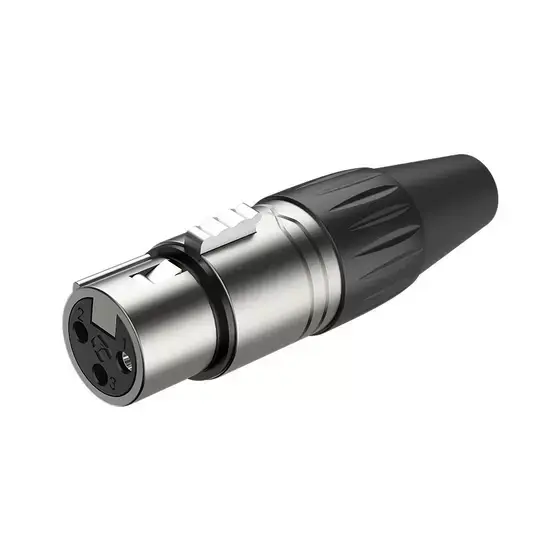 CONECTOR  ROXTONE RX3FP-NT XLR FÊMEA EM LINHA 3 POLOS