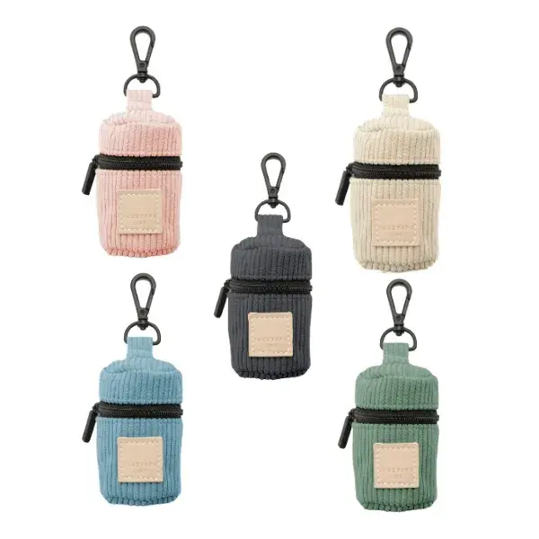 Thumbnail: Corduroy Poop Bag Dispenser - Soft Blush