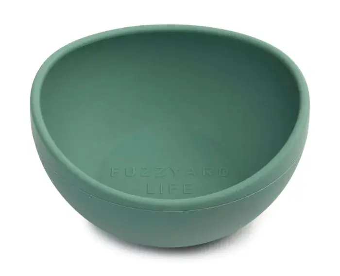 Thumbnail: FuzzYard Life Silicone Bowl - Myrtle Green S