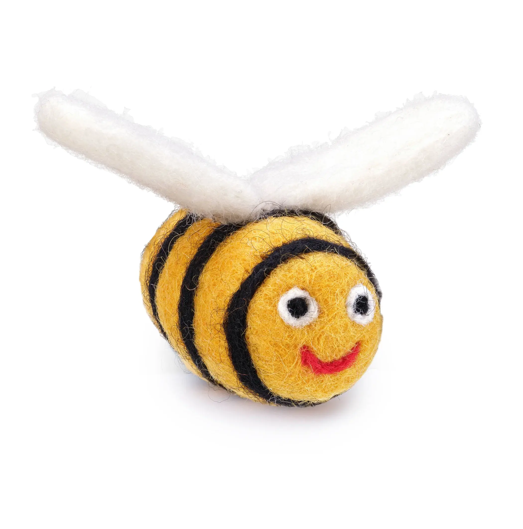 100% Wool Small Bumblebee Cat Toy