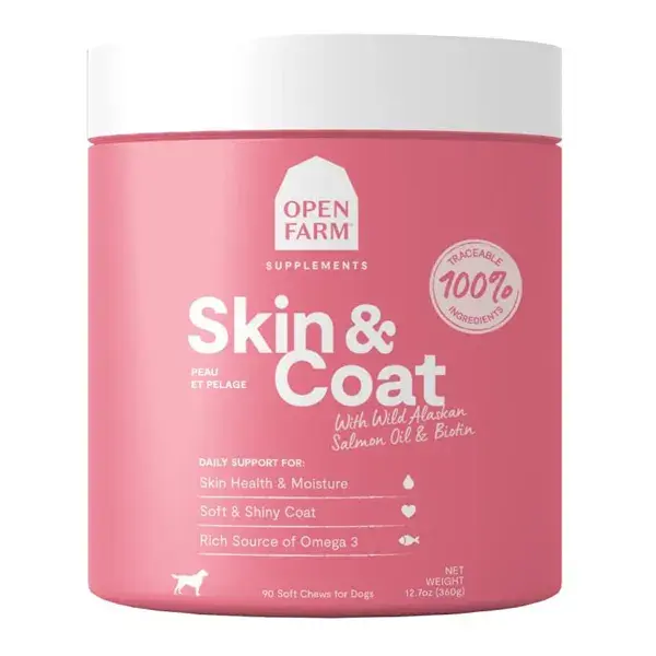 Open Farm- Skin & Coat Supplement Chews (12.7oz)