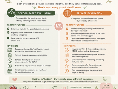 Private vs. School-Based Evaluations: Understanding the Difference 🌿
