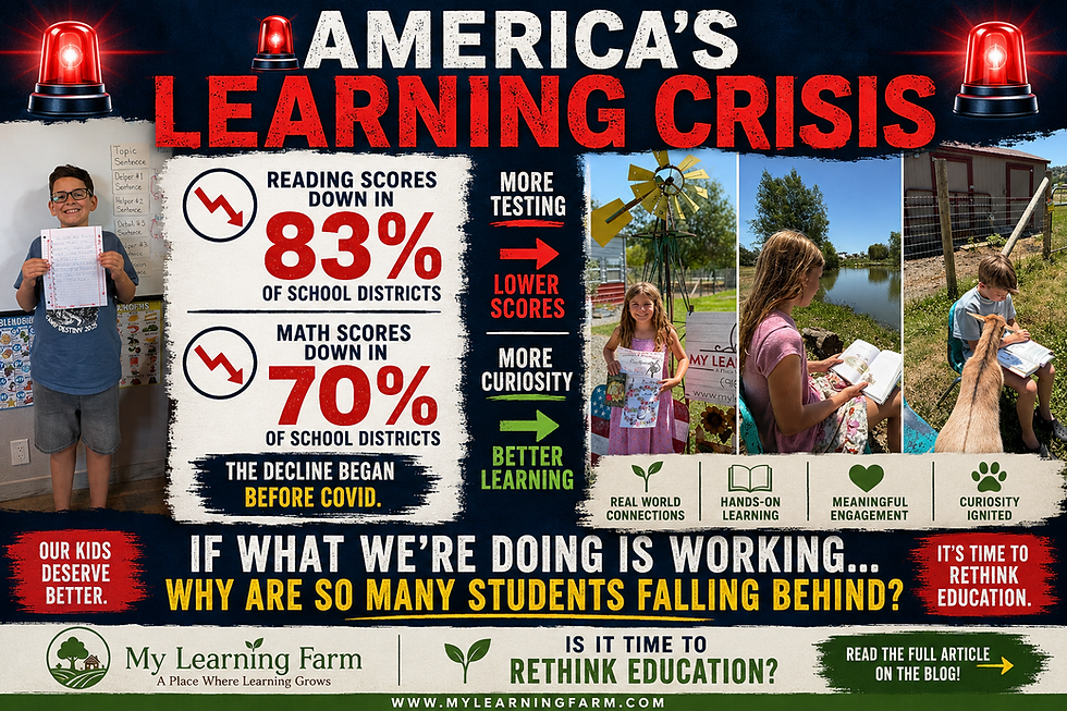 America's Learning Crisis: Reading Down in 83% of Districts, Math Down in 70%-When are we Going to Say Enough is ENOUGH!!!!