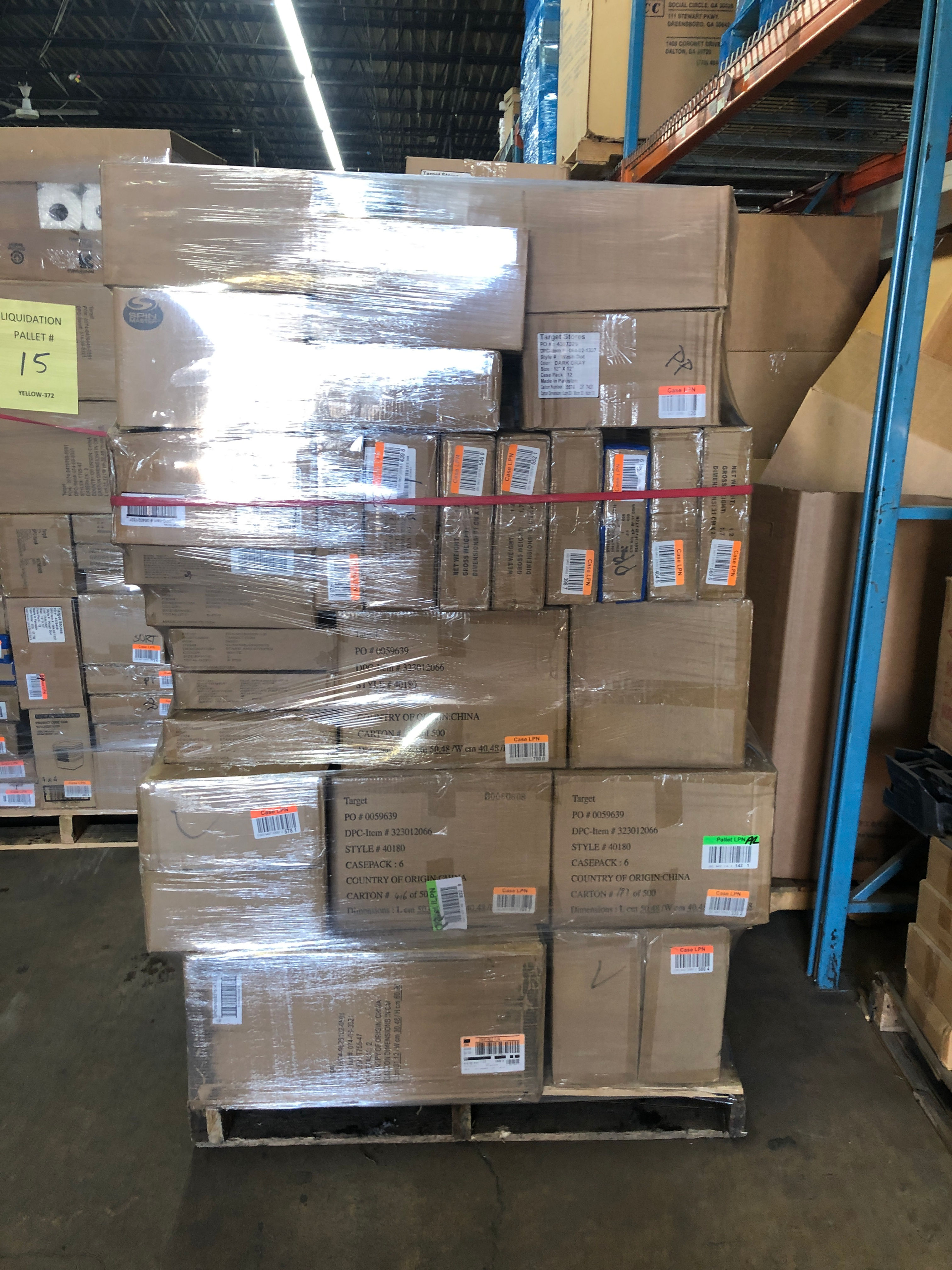 T@RGT DOT COM Overstock Pallet - Manifested - 657 Units - $7,292.03 Ori