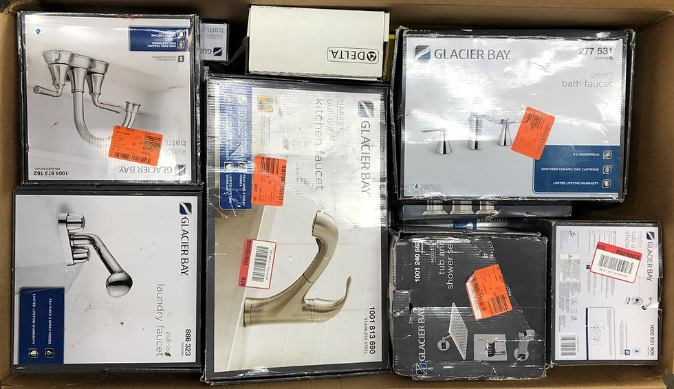 Thumbnail: Case Lot of Faucets by Glacier Bay, Delta & More - 20 Units - Manifested