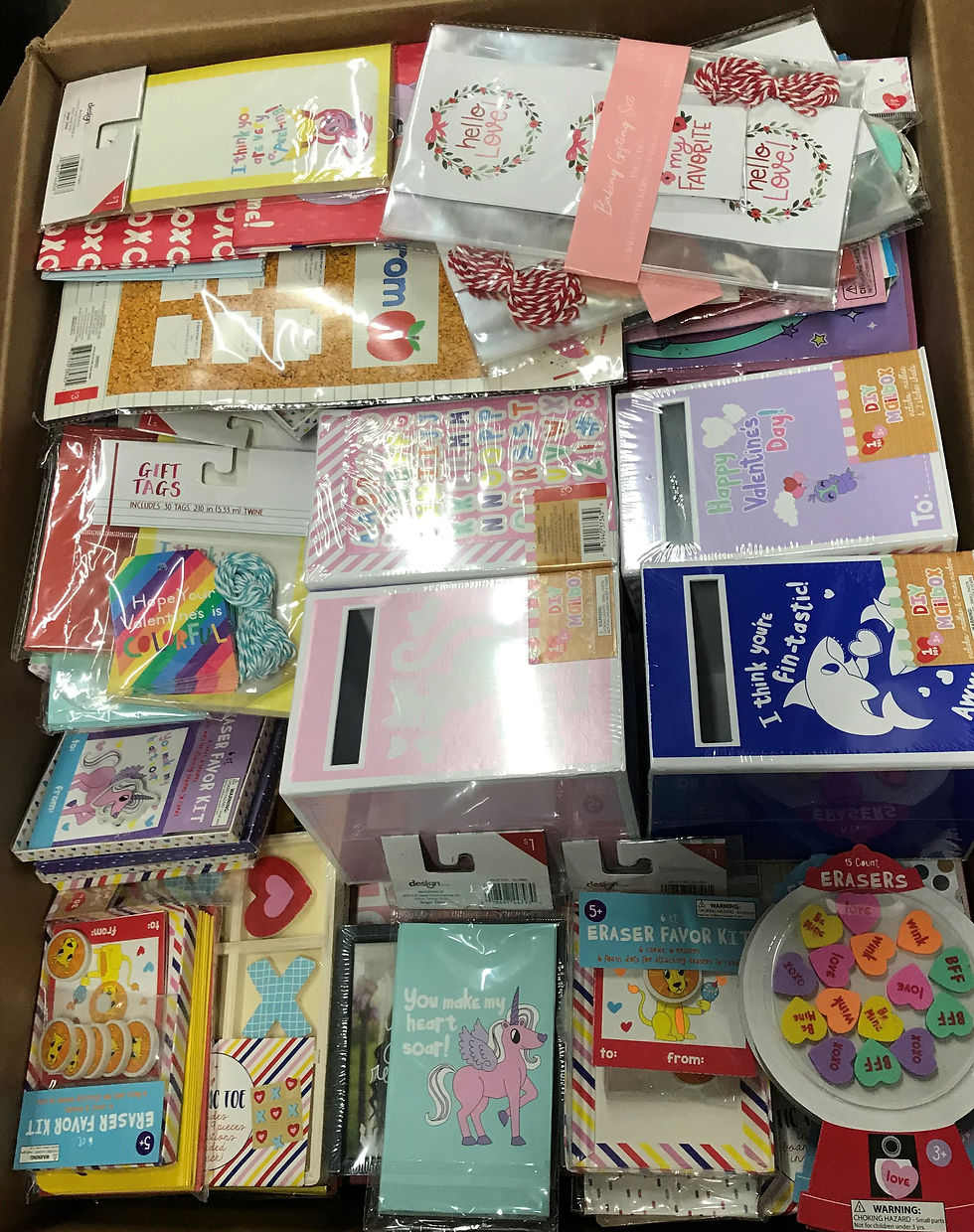 Thumbnail: Case Lot Of Valentines Merchandise - 174 Units - Shelf Pull Condition