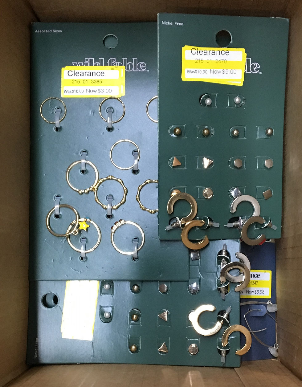 Thumbnail: Case Lot of Assorted Jewelry - 80 Units - Manifested - Shelf Pulls