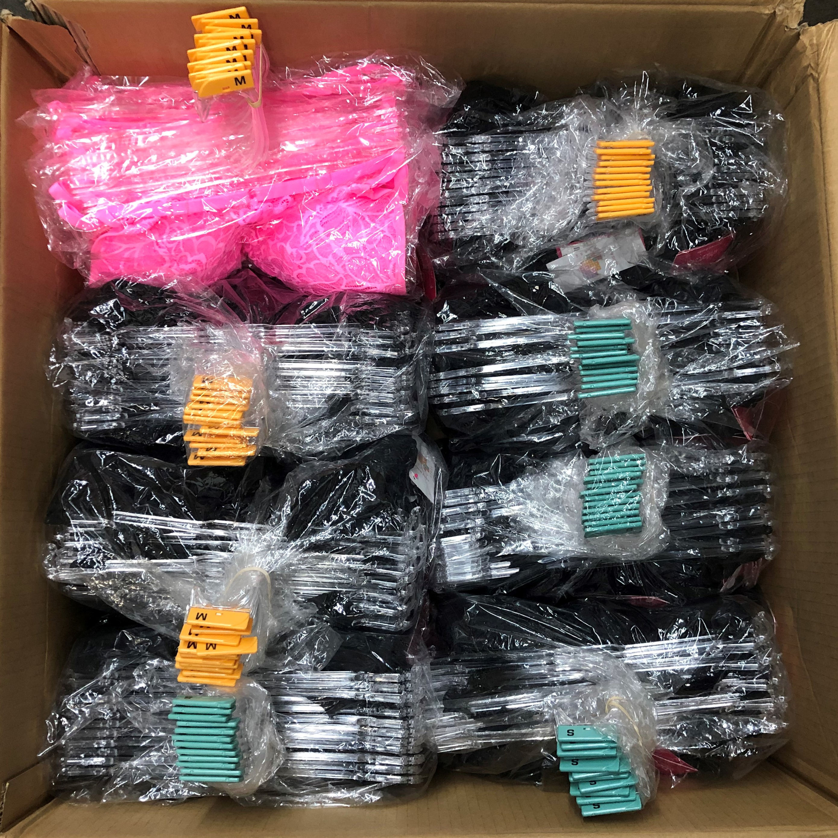 Case Lot of Bralettes - 96 Units -Manifested - New Overstock