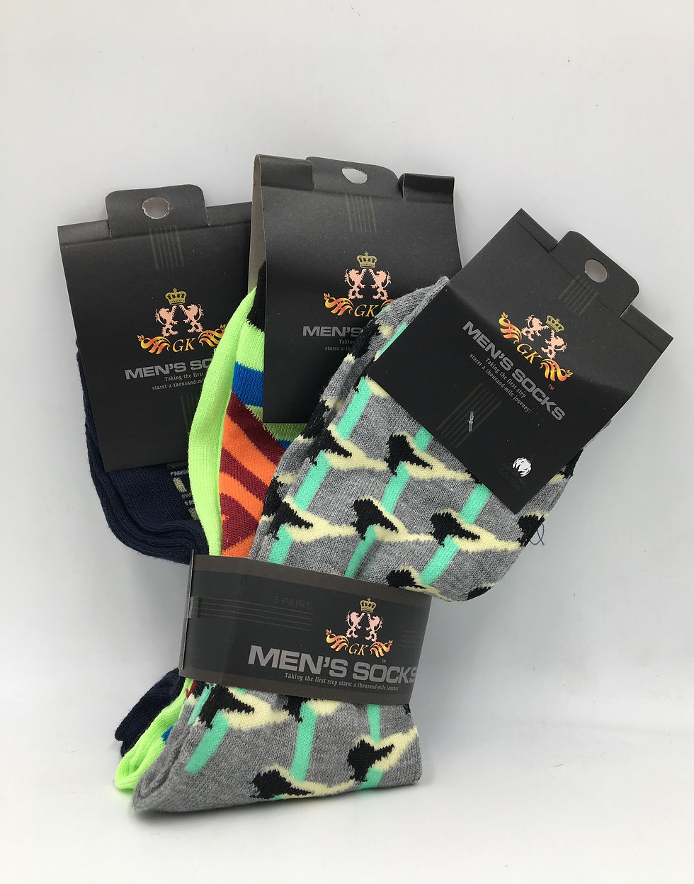 Thumbnail: Case Lot of Assorted Men's Fashion Socks - 120 Pairs - Overstock Condition