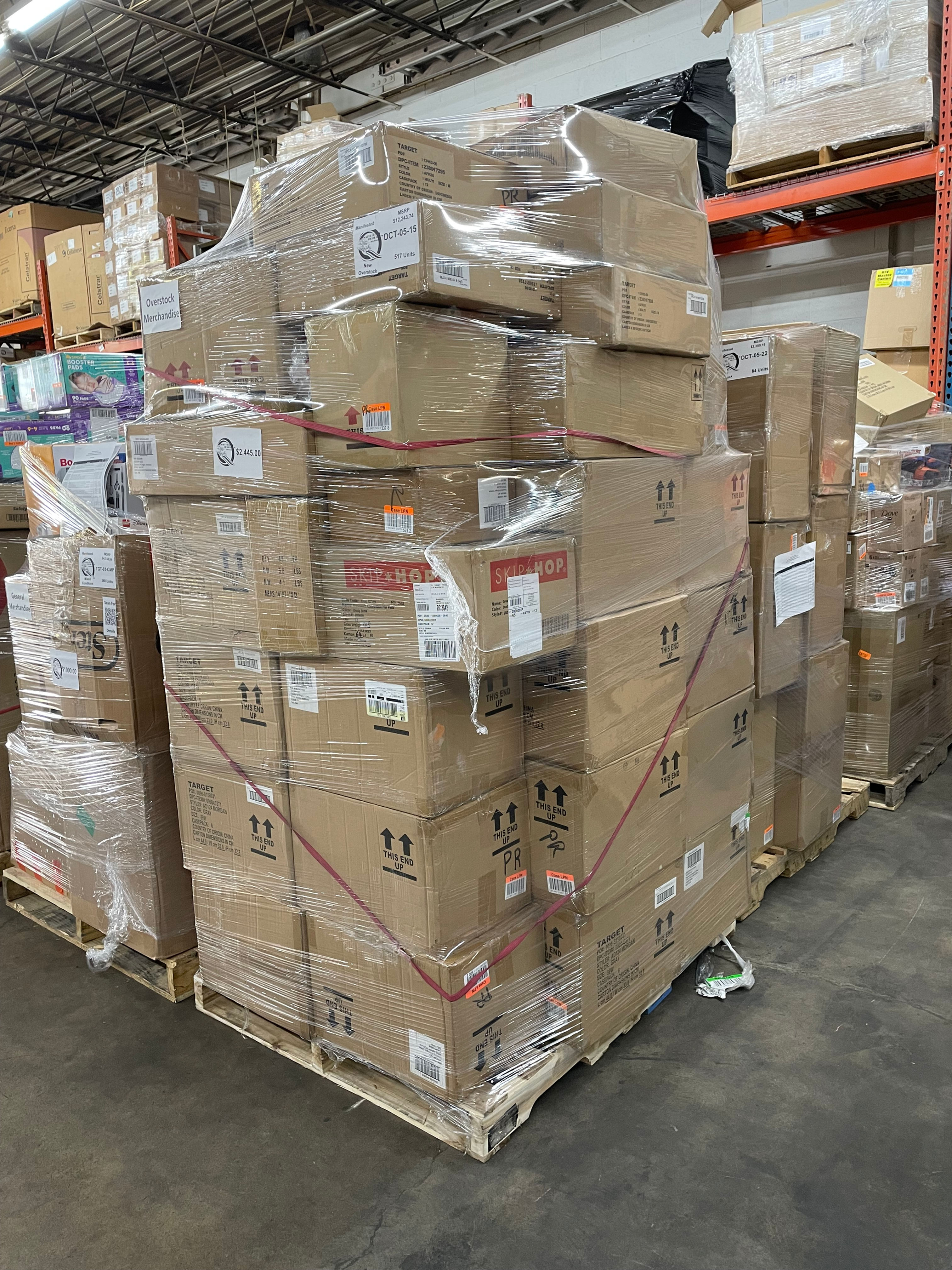 T@RGT Overstock General Merchandise Pallet - 517 Units - $12,243 Orig. Retail