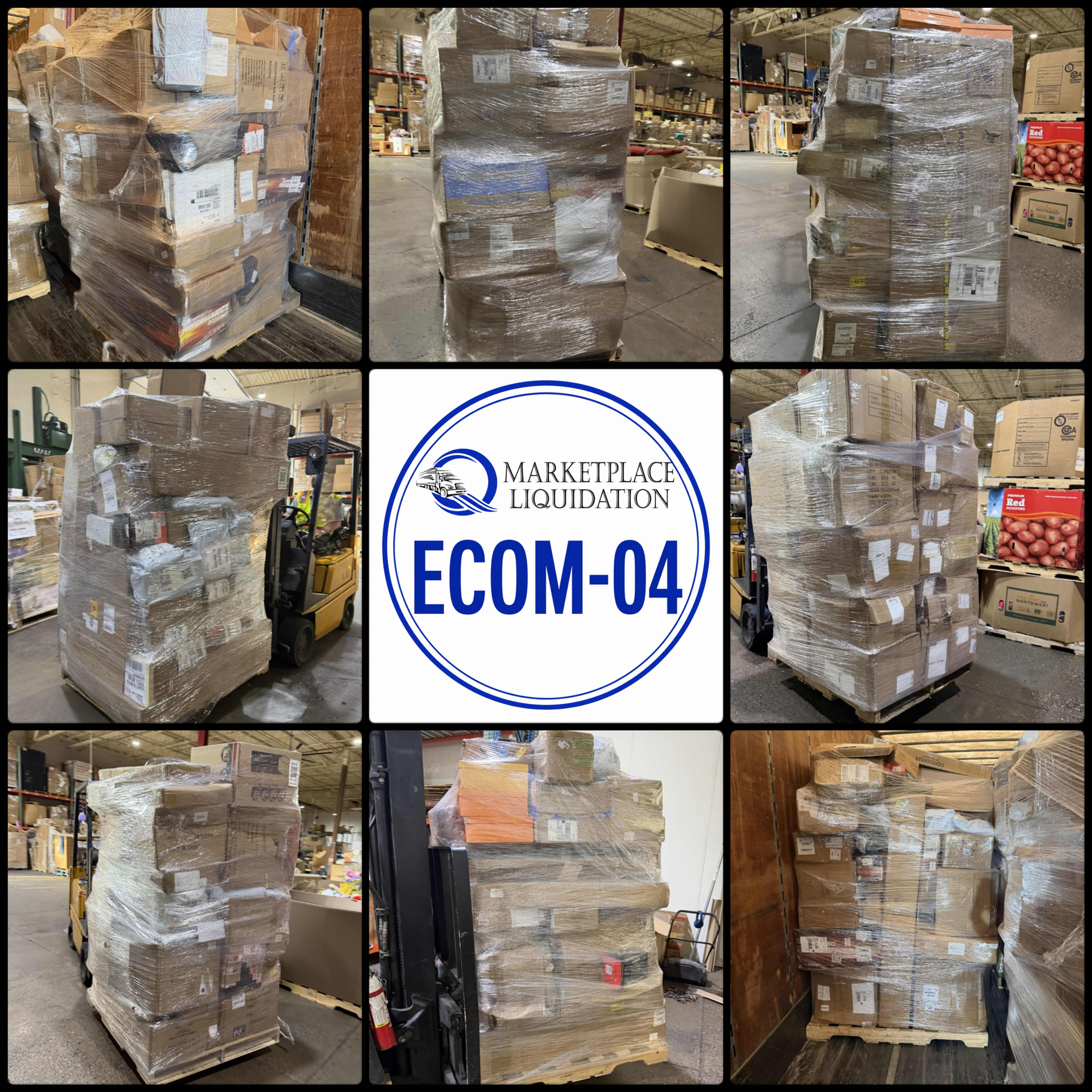 E-Commerce Mixed Merchandise Pallets - Unmanifested