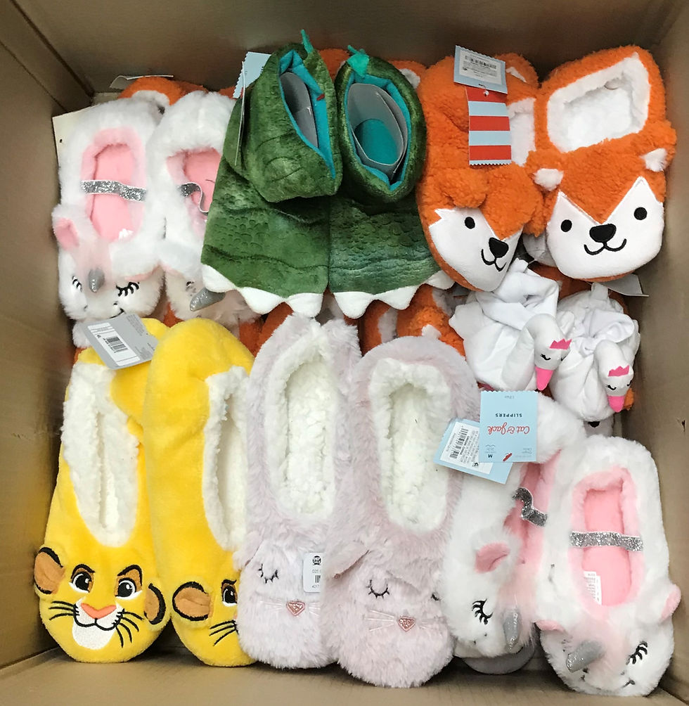 Thumbnail: Case Lot of Kid's Slippers - 37 Units - Manifested