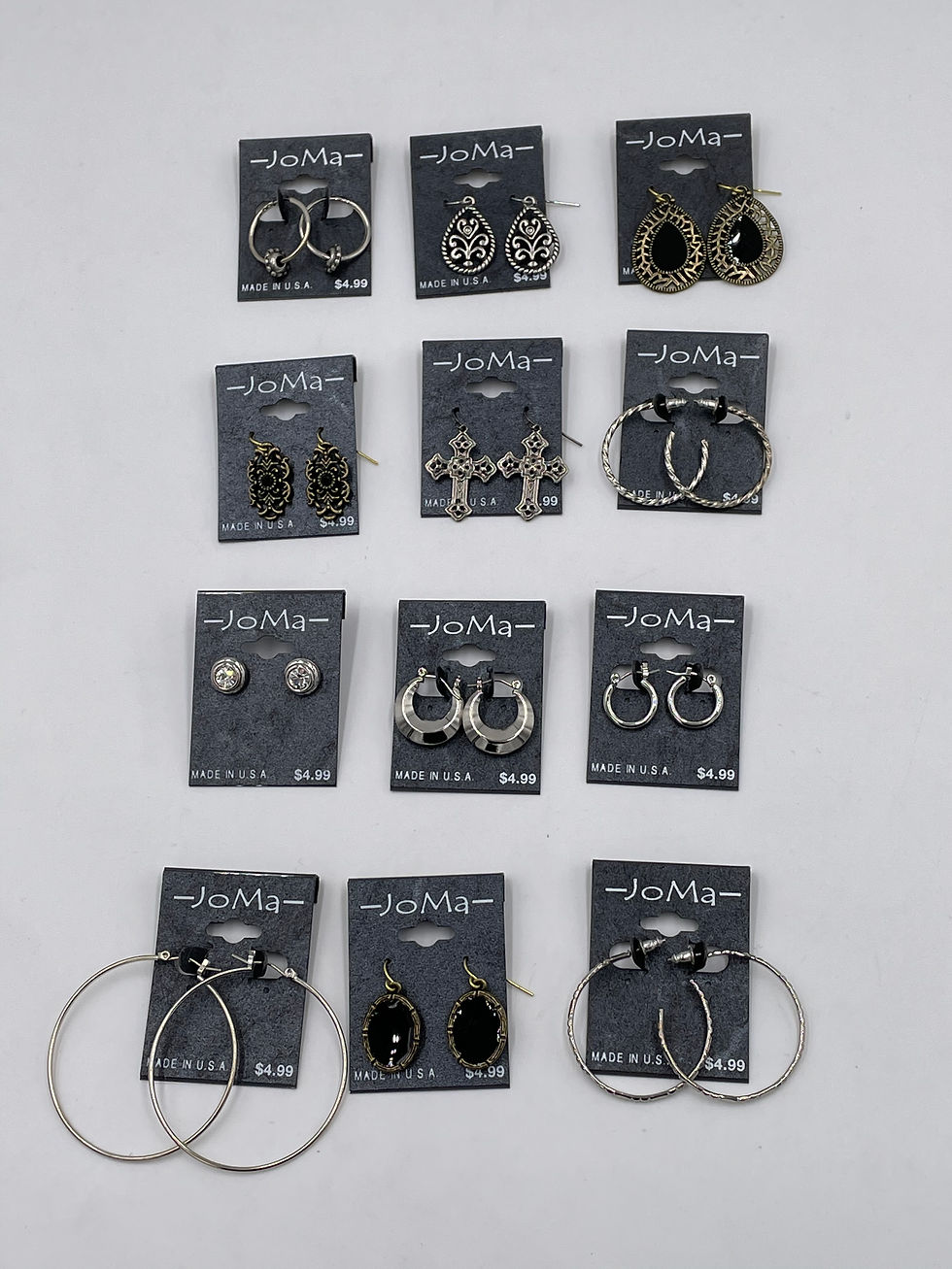 Thumbnail: Case Lots of Assorted Earrings - Variety of Styles and Finishes - Made in USA!