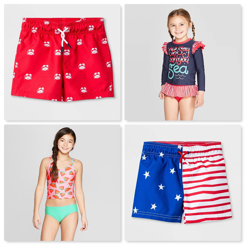 Thumbnail: Case Lot of Infant/Toddler/Kids Swimsuits -101 Units - Shelf Pulls