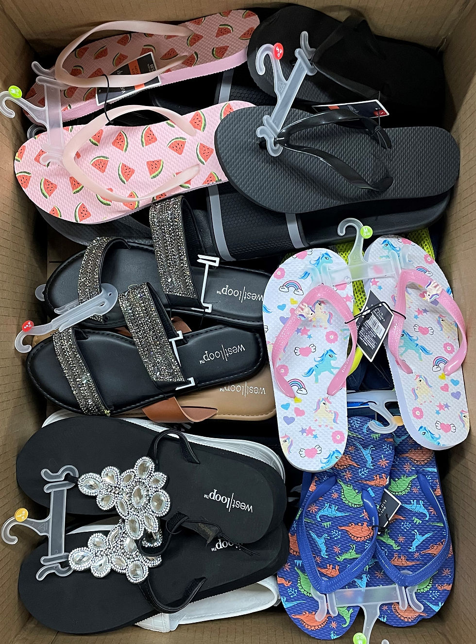 Thumbnail: Case Lot of Summer Footwear for Men, Women & Kids - 50 Units - Shelf Pulls