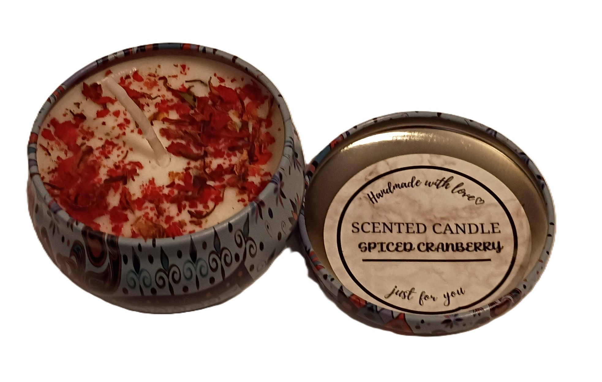 Spiced Cranberry Fragrance Candle - 2.2oz