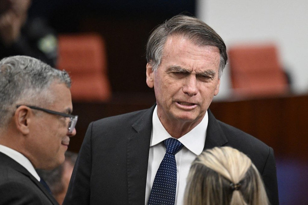 Ex-presidente Jair Bolsonaro em interrogatório no STF, em 10 de junho de 2025. Foto: Evaristo Sá/AFP