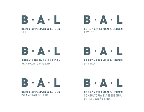 BAL brand architecture logo system