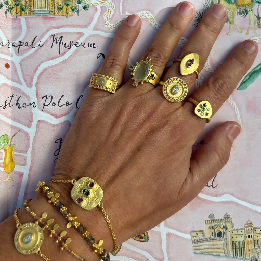 Multi Tourmaline Beldi bracelet