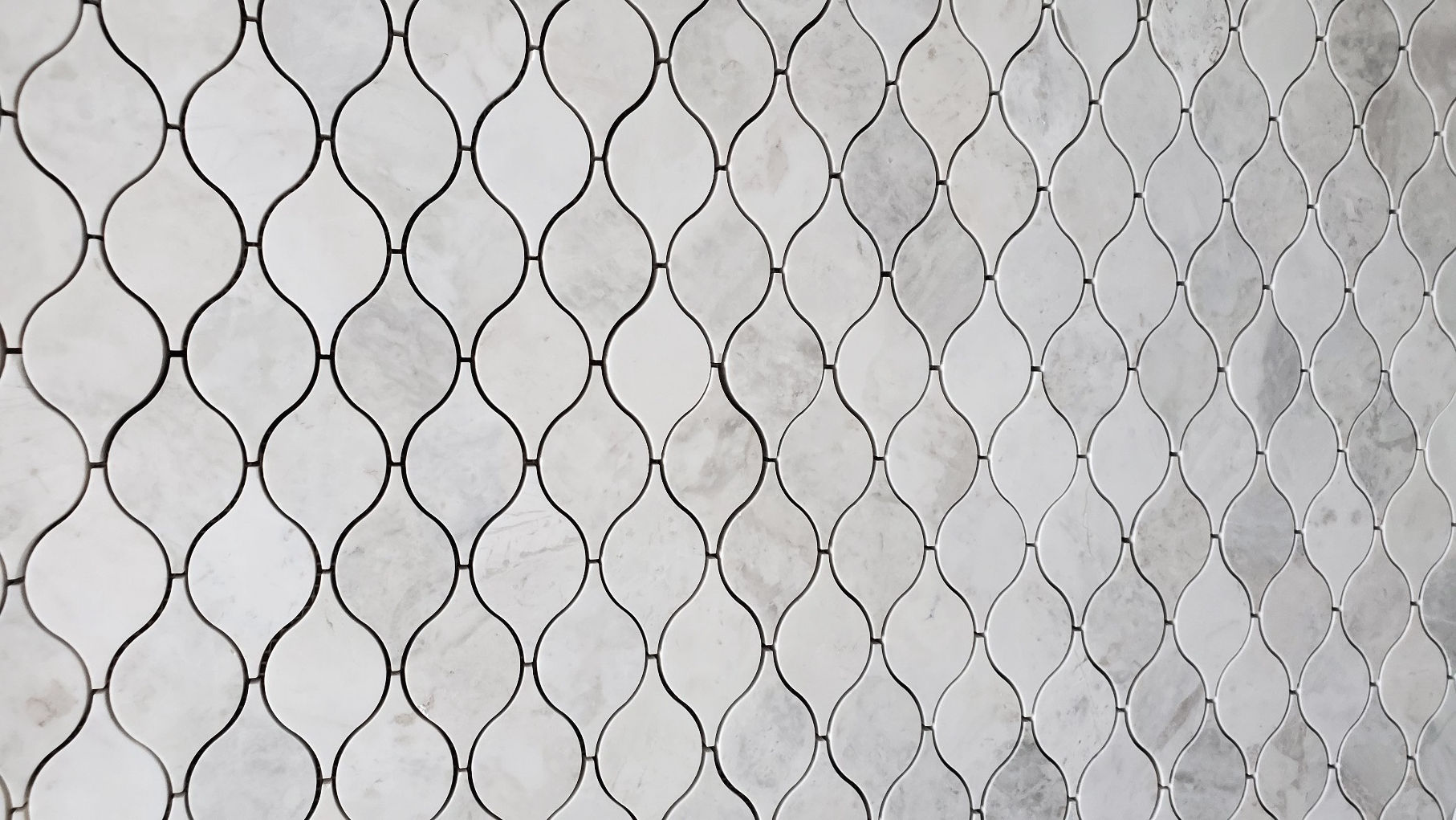 Lemon Carrara Honed Marble Waterjet Mosaic Tile