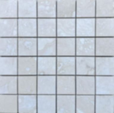 2"x2" Ivory Light Filled & Honed Travertine Mosaic Tile