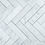 Thumbnail: 3"x12" Crystal White Honed Marble Tile