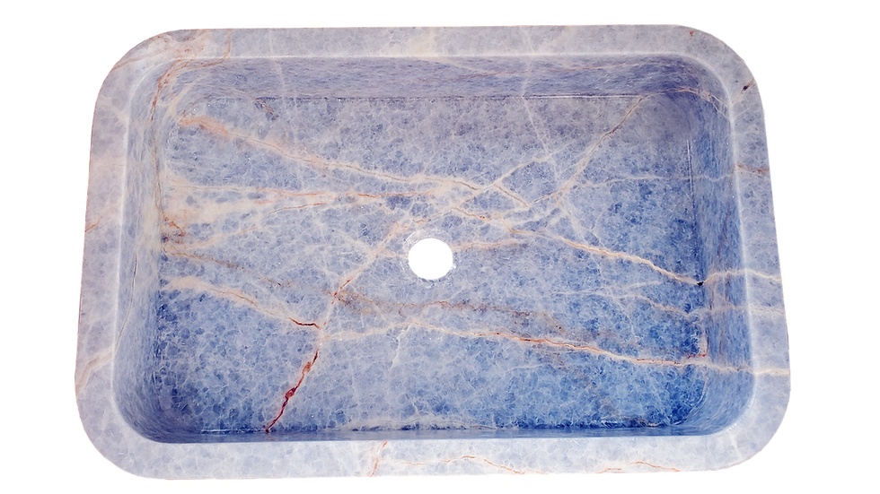 Thumbnail: Blue Diamond Marble Rectangular Sink