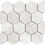 Thumbnail: 3'' Hexagon Carrara Honed Marble Mosaic Tile
