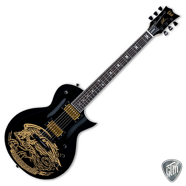 ESP WA-WARBIRD Black with Graphic GTM Gitarrenservice & Tontechnik M. Minder GmbH, ESP LTD Schweiz, E-Gitarren, Electric Guitars, Kaiserstuhl Schweiz, Moritz Minder