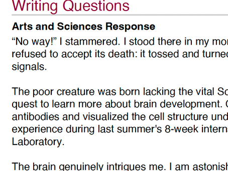 Sharing my Accepted Cornell Essays