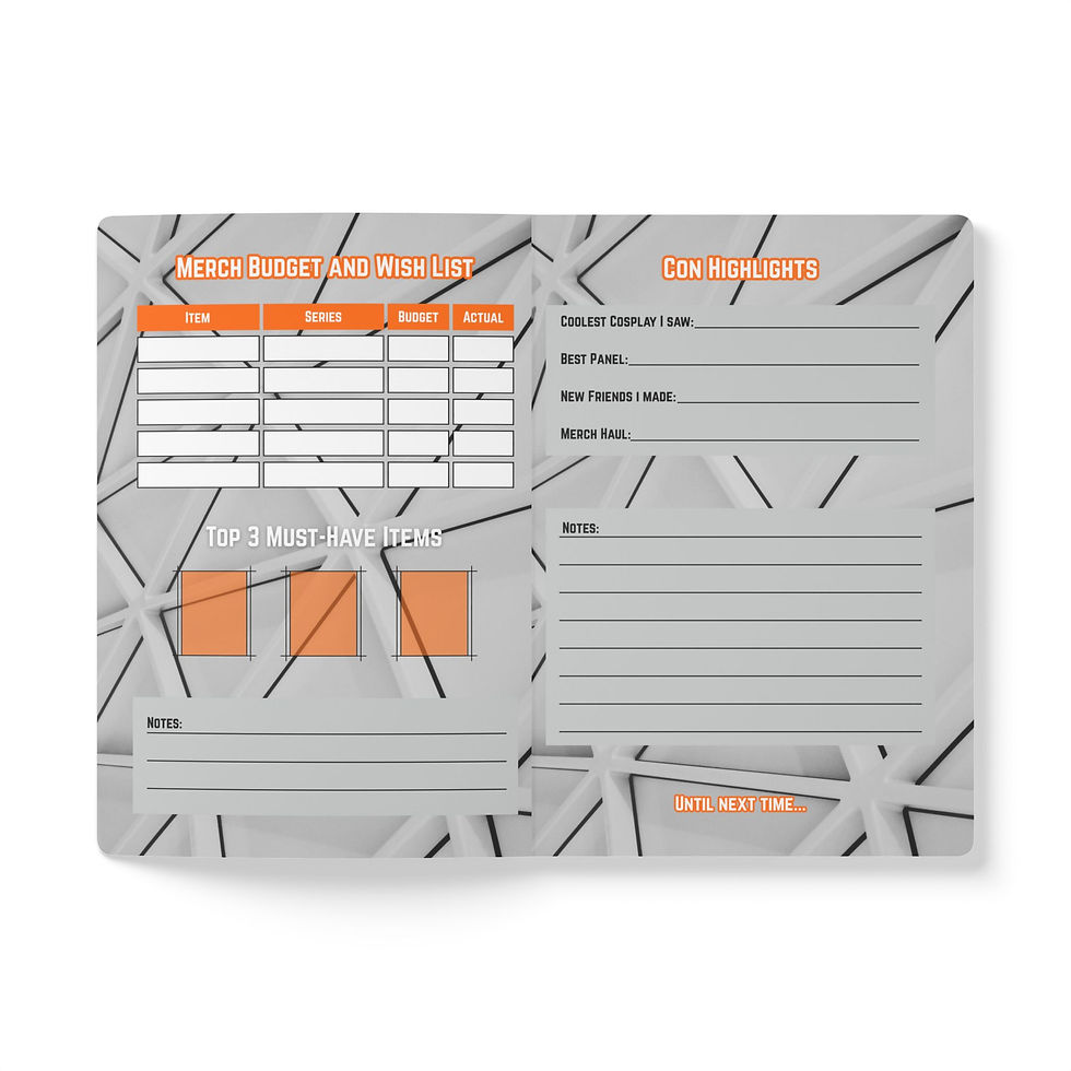 Thumbnail: Minimal & Modern Con Survival Notebook (5.75" x 8")