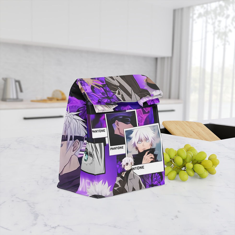 Thumbnail: Anime-Inspired Gojo Satorou Polyester Lunch Bag - Perfect for School