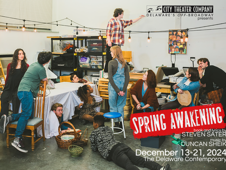 City Theater Company opens 31st season with Spring Awakening, the Tony Award-winning pop-rock musical this December at The Delaware Contemporary.