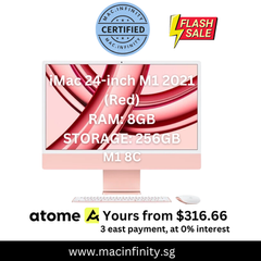 iMac 24-inch M1 (Red) | 4.5K Retina Display & 8-Core CPU Specs