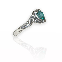 Sterling Silver | Green Topaz | Left Side