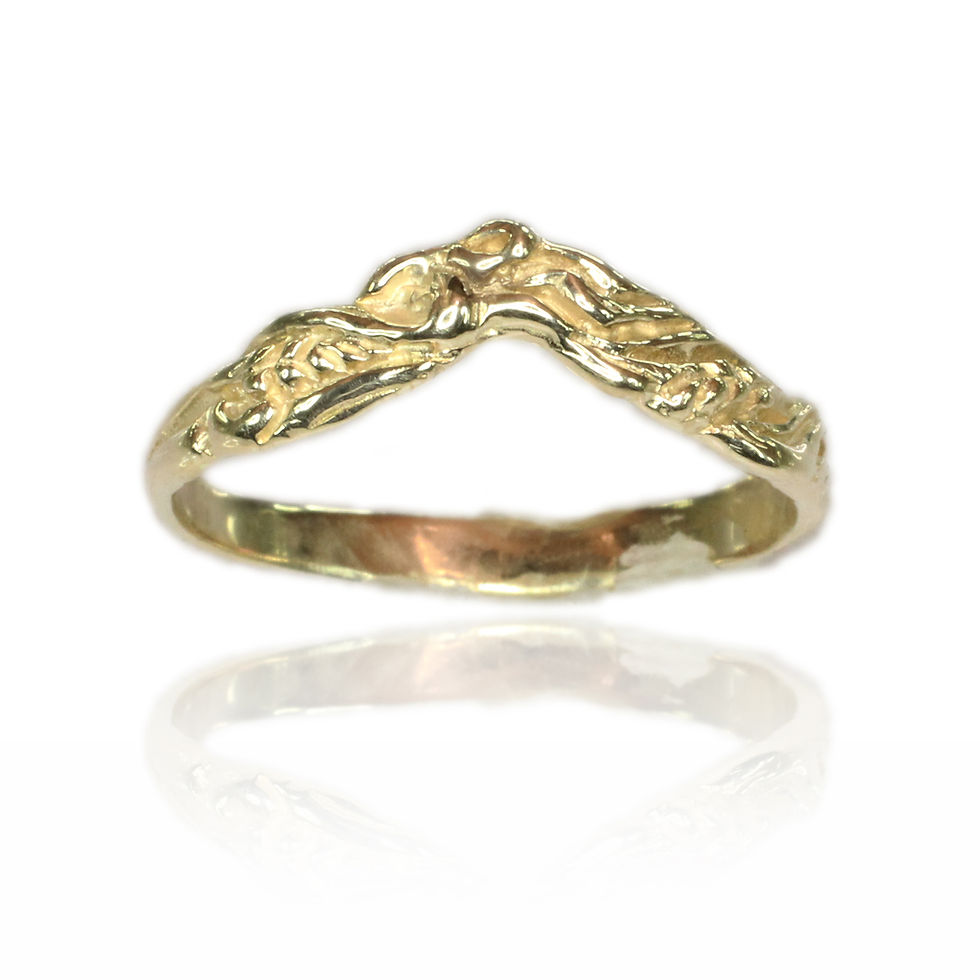 This detailed wedding band was designed to fit around our 6x4mm Wheat Ring (RS-2). The delicate wheat stocks are in full bloom, ready for harvest. 

Catalogue Number WBC-23