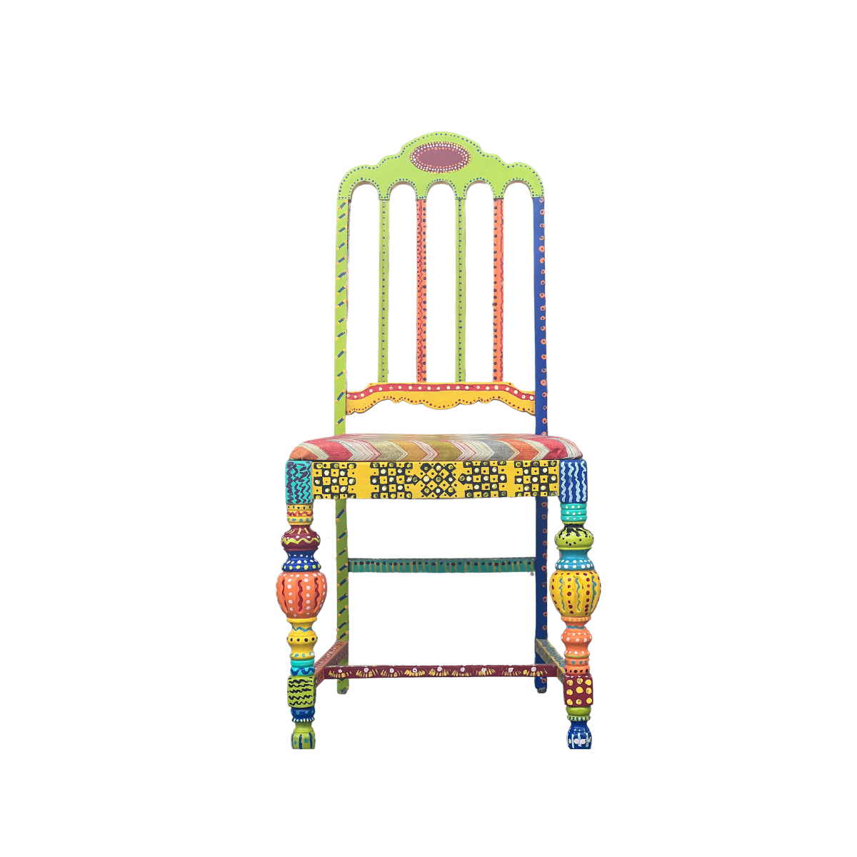 Dots & Squiggles: Wooden Chair