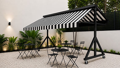 Sistema de toldo autoportante personalizado