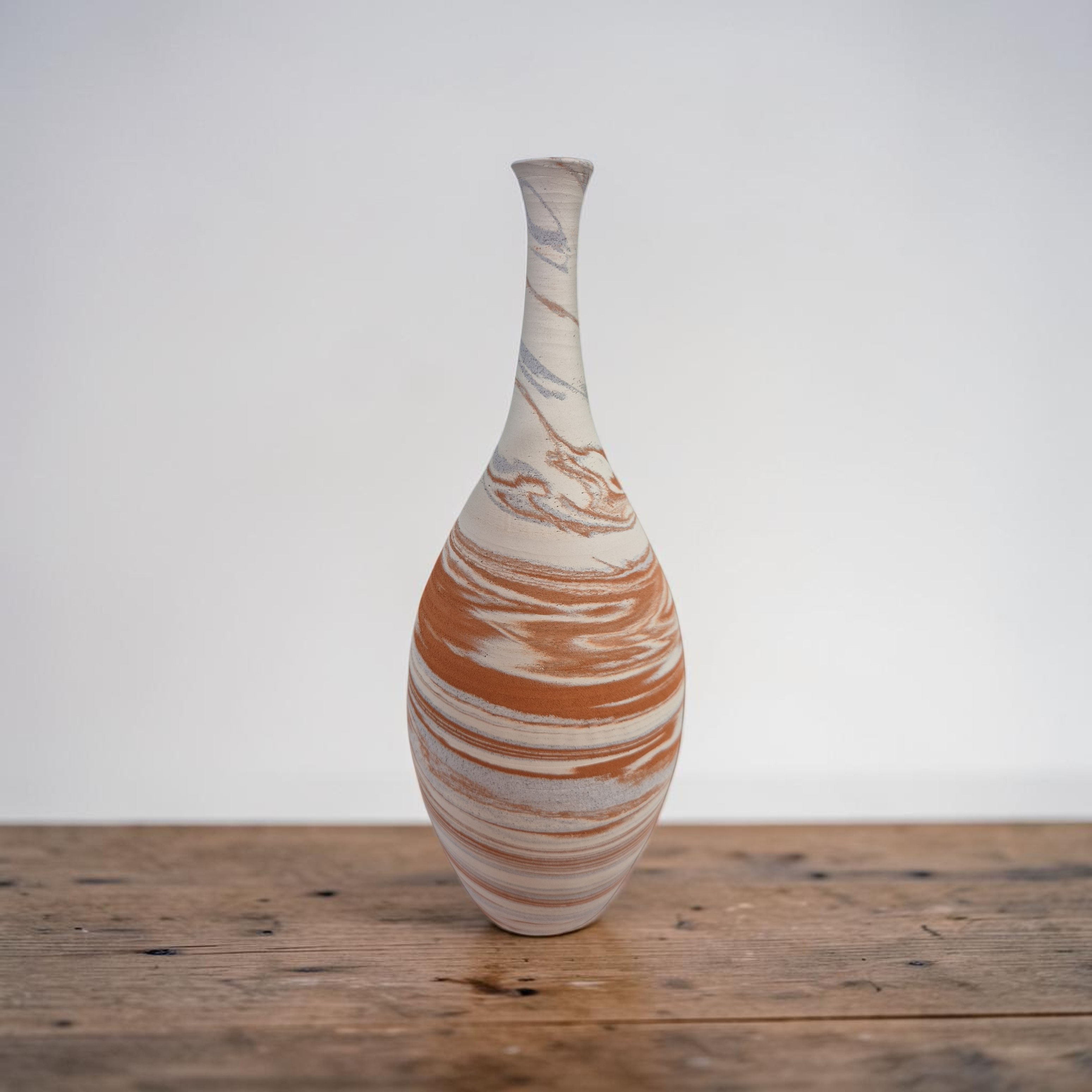 Crater series C1500-8 Marble Vase h30.5