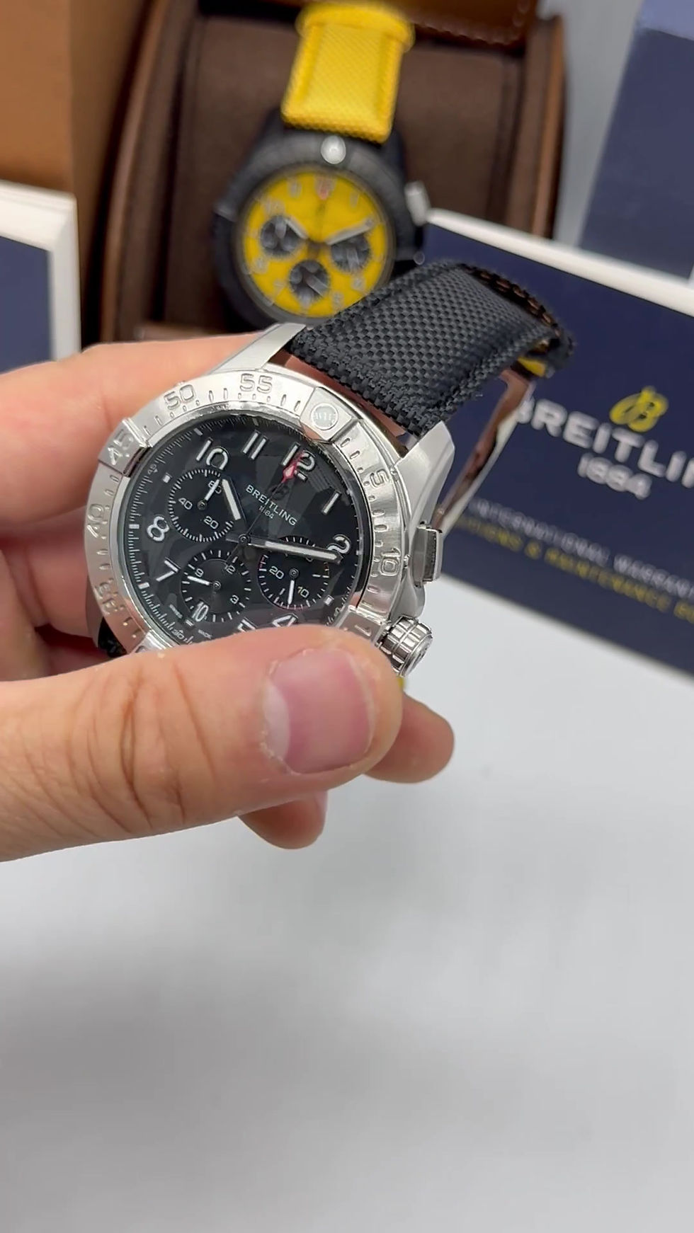 Miniatura: Breitling Avenger Aço/OxBlack 44mm Night Mission