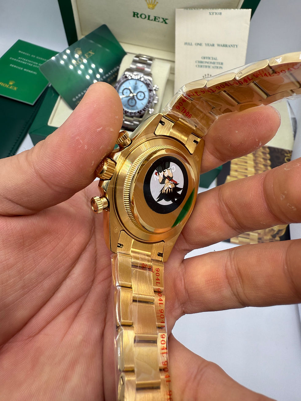 Thumbnail: Rolex Daytona Oyster AllGold* 40mm - Mostrador Preto - CLONE