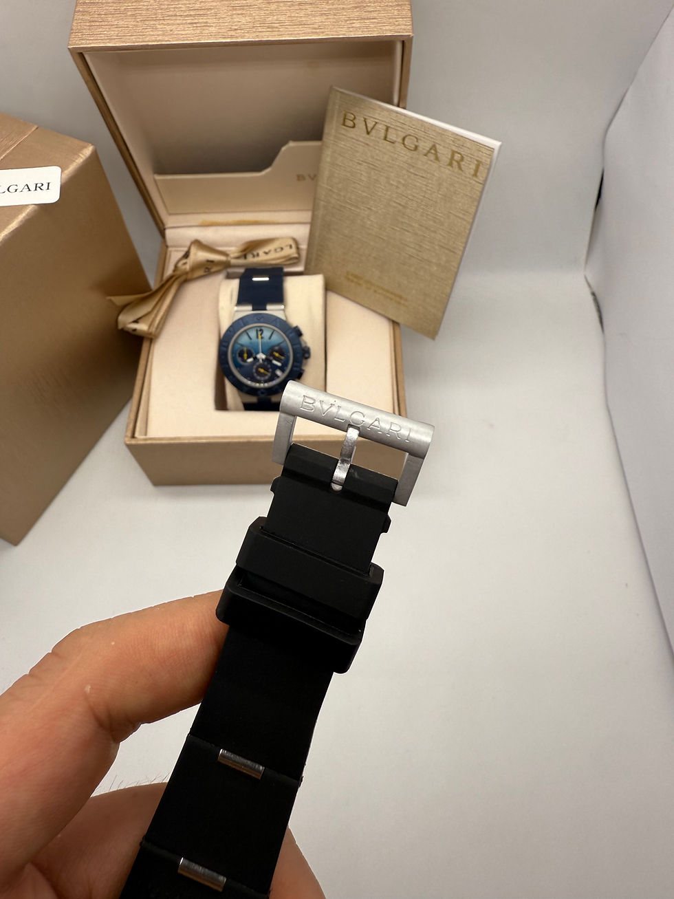 Thumbnail: Bvlgari Aluminium Crono 41mm - Aço - Mostrador Branco