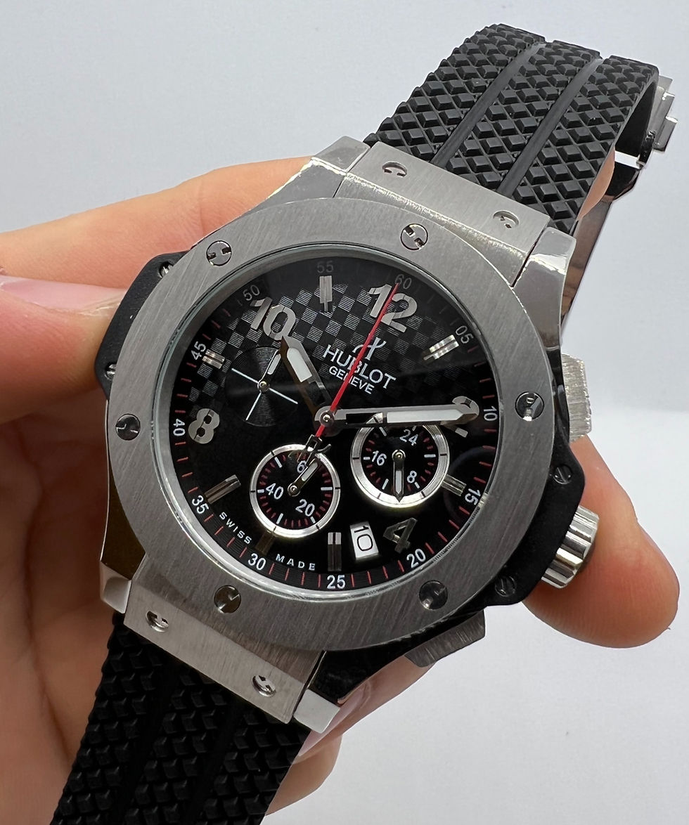 Hublot Big Bang 44mm Aço Mostrador Preto