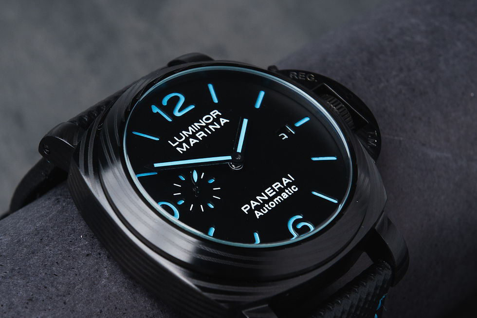 Miniatura: Panerai Luminor Marina Carbotech 44mm Aço Oxiblack Mostrador Preto