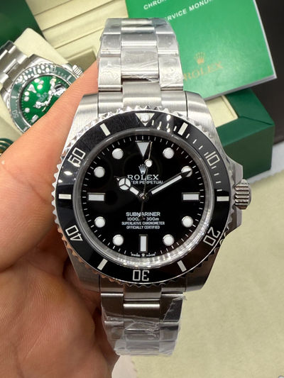 Rolex Submariner No Date 41mm Aço Mostrador Preto Luneta Preto