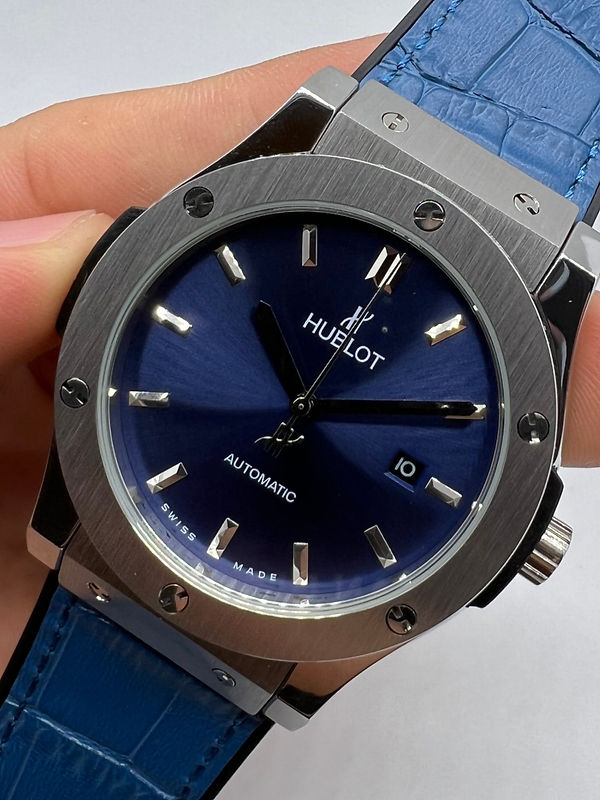Hublot Classic Fusion 45mm Aço Mostrador Azul Bisel Aço