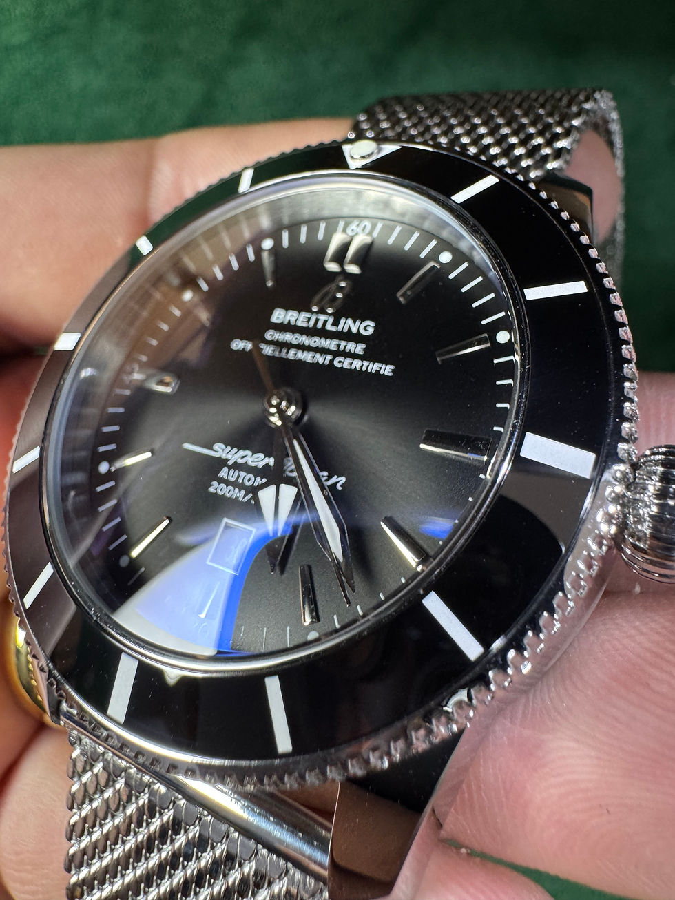 Miniatura: Breitling Superocean Aço 44mm Mostrador Preto Bisel Preto