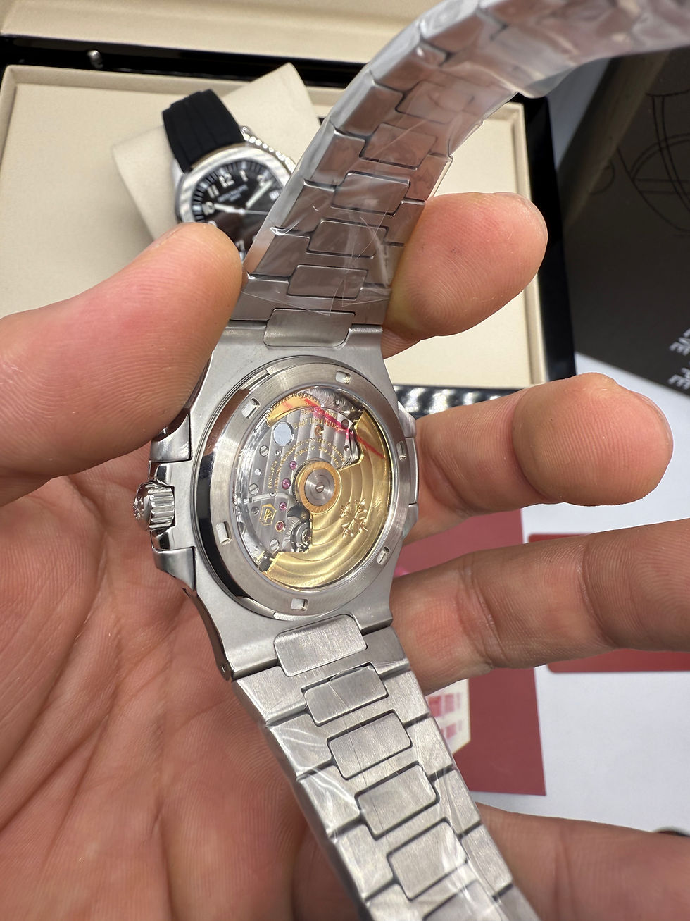 Miniatura: Patek Philippe Nautilus 41mm, Tiffany Co., Pulseira Aço - CLONE