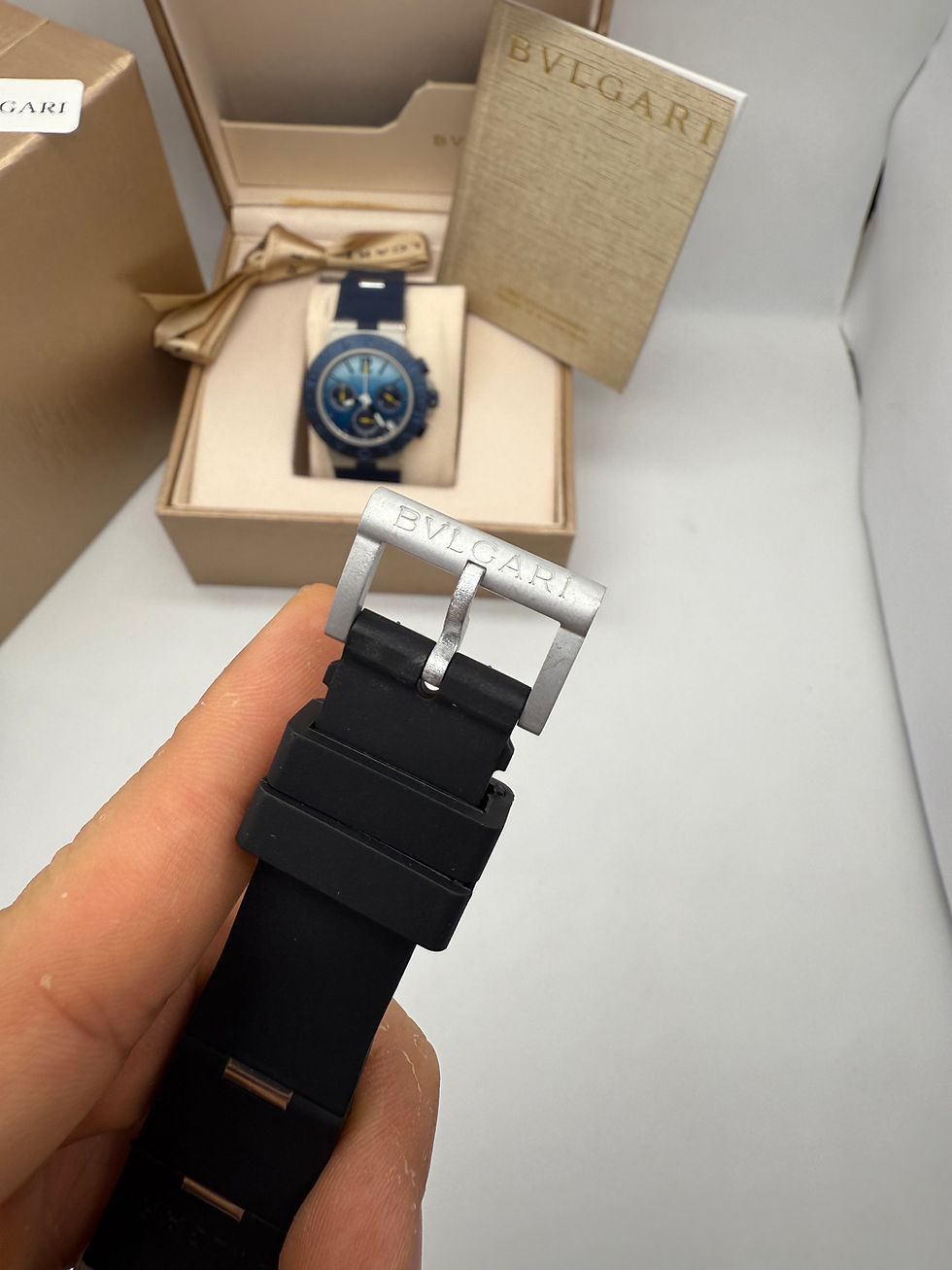 Thumbnail: Bvlgari Aluminium Crono 41mm - Aço - Mostrador Branco